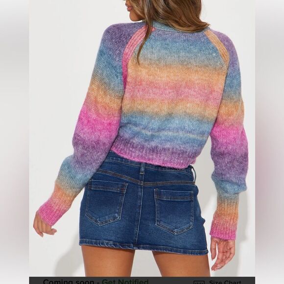 Hollywood Hills Spacedye Cardigan - MultiColor Used Twice Size Medium - Picture 4 of 7